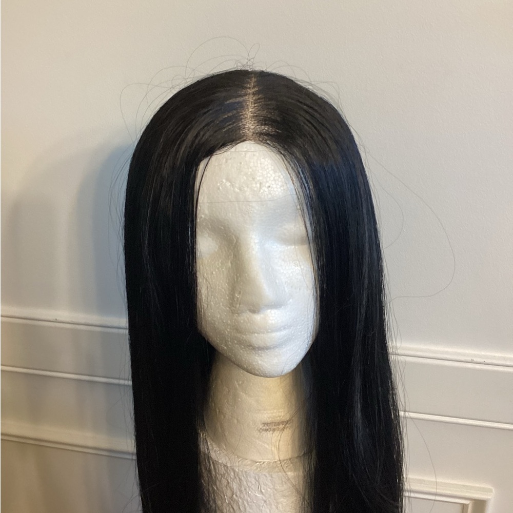 Synthetic Sleek Black Hair Wig ( Length ~ 32 - 34 Inches)